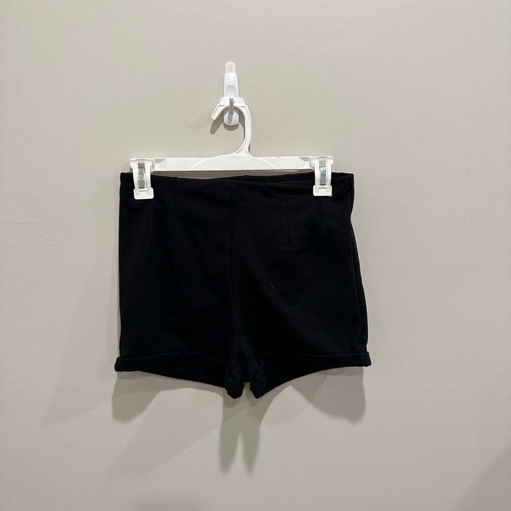 Black High Waisted Shorts